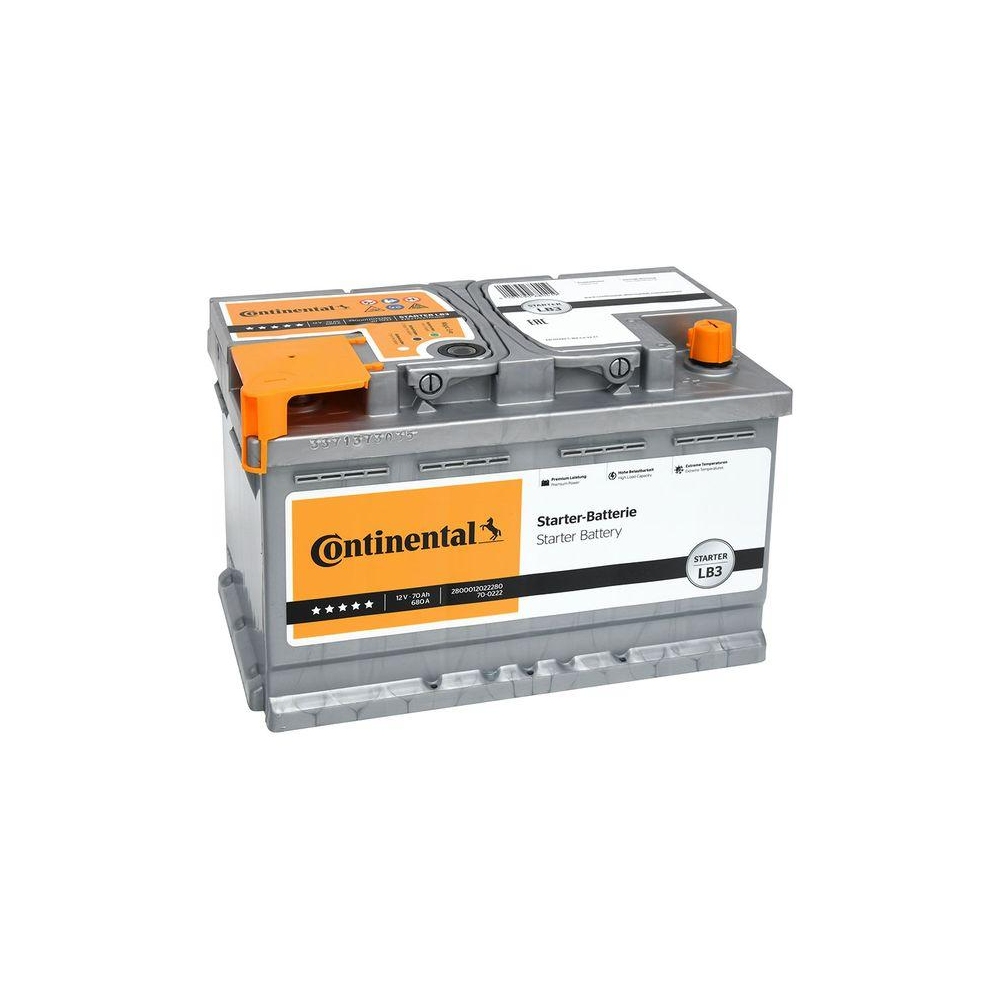 Starterbatterie CONTINENTAL 2800012022280 für FORD NISSAN OPEL RENAULT CHEVROLET