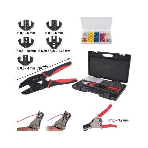 KS TOOLS Crimpzangen-Set 115.1400