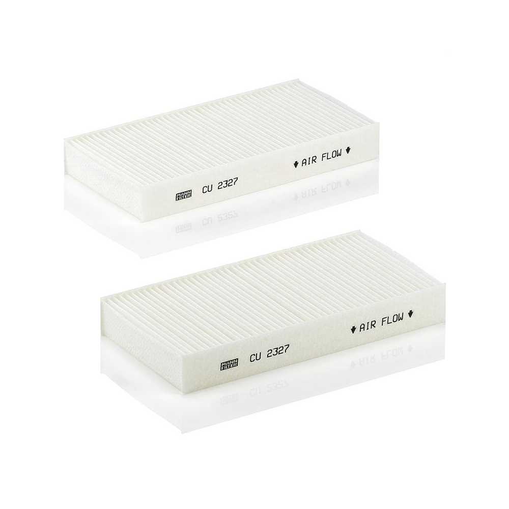 Filter, Innenraumluft MANN-FILTER CU 2327-2 für HONDA, hinter dem Handschuhfach