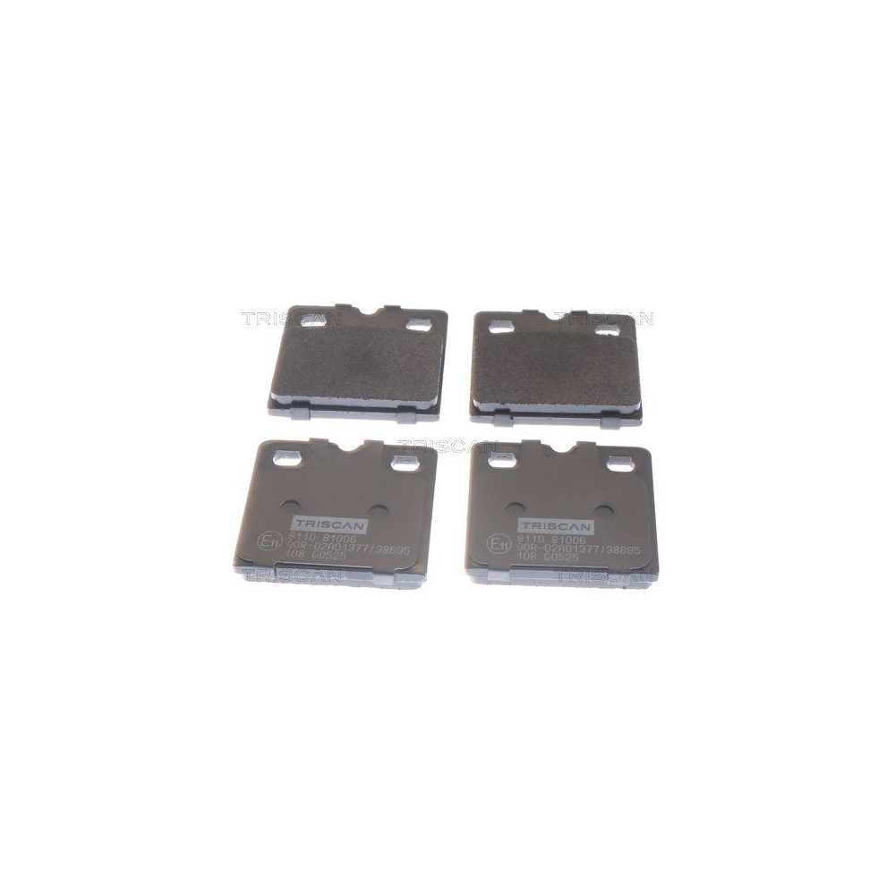 Bremsbelagsatz, Scheibenfeststellbremse TRISCAN 8110 81006 f&uuml;r TESLA