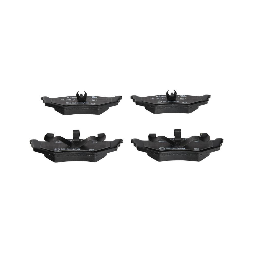 Bremsbelagsatz, Scheibenbremse ATE 13.0460-8010.2 f&uuml;r CHRYSLER, Hinterachse