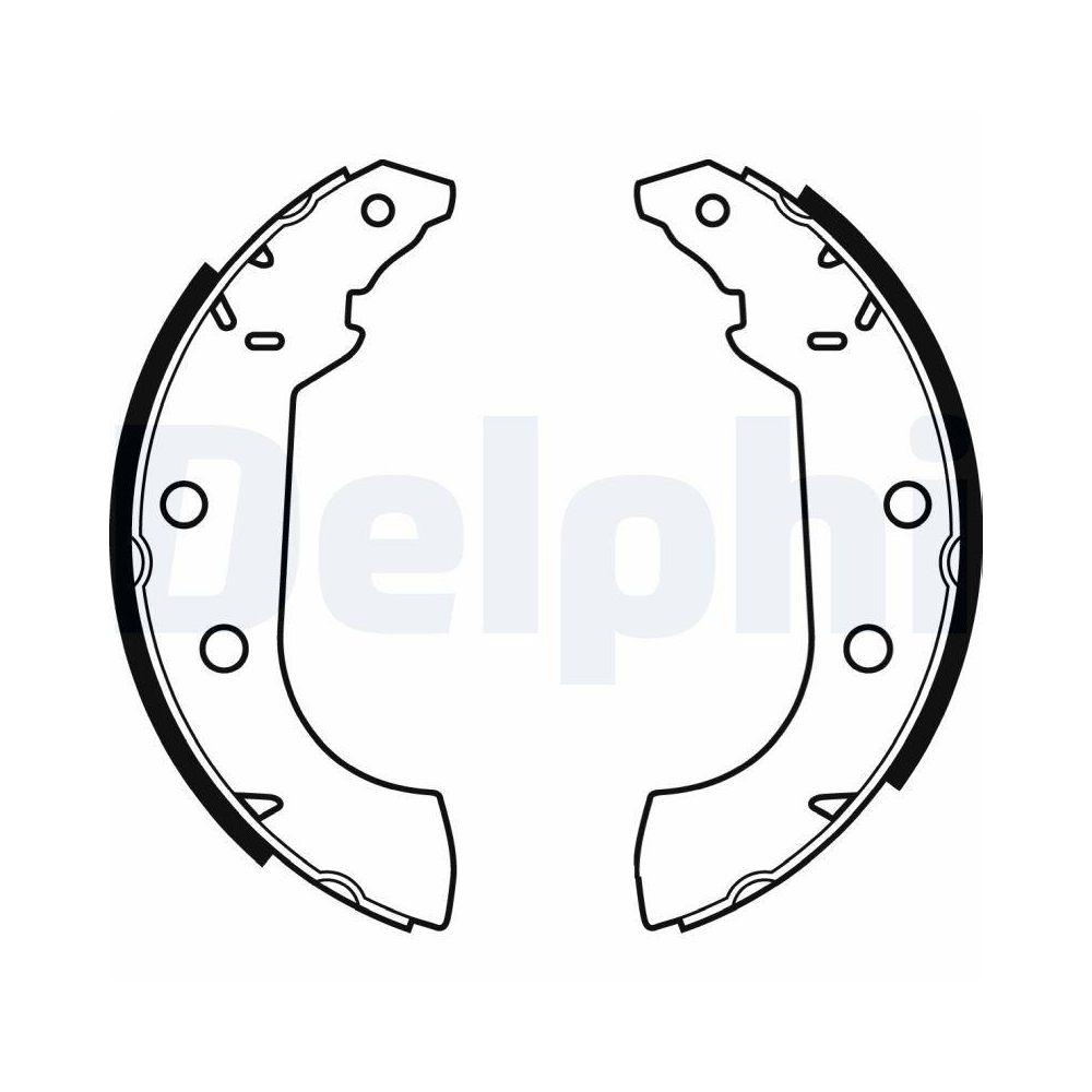 DELPHI LS1347 Bremsbackensatz f&uuml;r CITRO&Euml;N PEUGEOT, Hinterachse