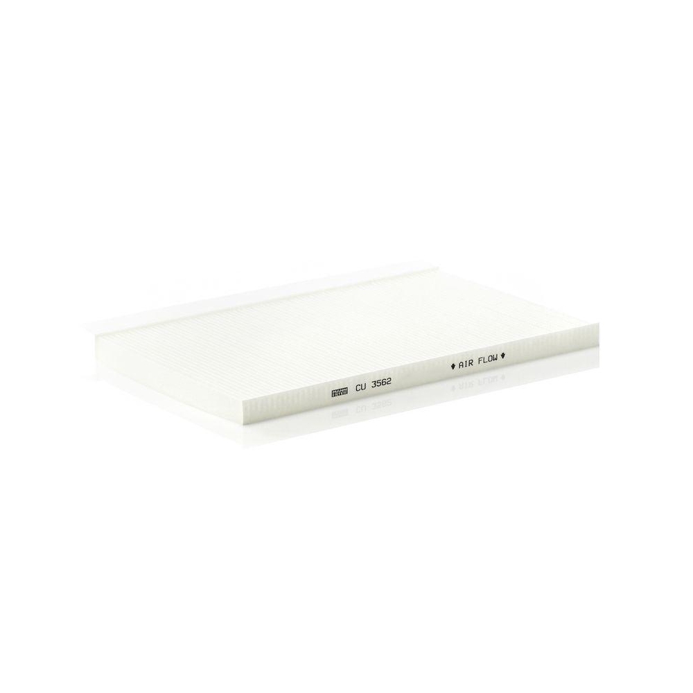 Filter, Innenraumluft MANN-FILTER CU 3562 f&uuml;r VAG, f&uuml;r Fahrzeuge mit Klimaanlage