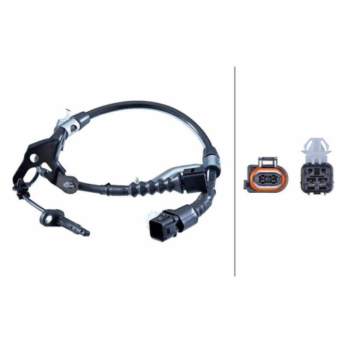 HELLA 6PU 358 251-251 Sensor, Raddrehzahl f&uuml;r HONDA, Hinterachse rechts