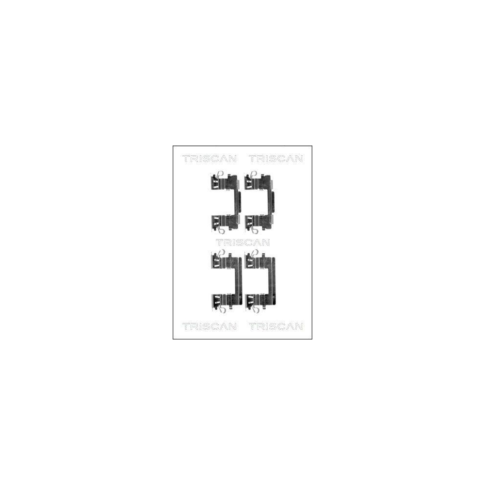 Zubeh&ouml;rsatz, Scheibenbremsbelag TRISCAN 8105 131643 f&uuml;r, Vorderachse