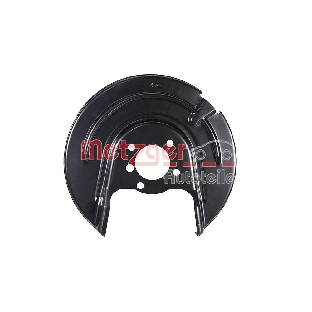 Spritzblech, Bremsscheibe METZGER 6115536 für SEAT SKODA VW, Hinterachse rechts