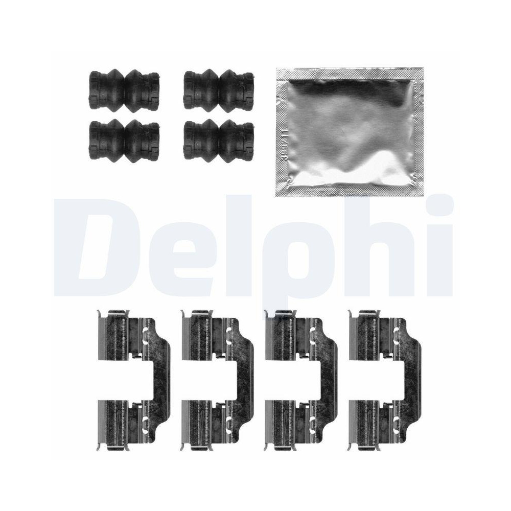 DELPHI LX0622 Zubeh&ouml;rsatz, Scheibenbremsbelag f&uuml;r MERCEDES-BENZ, Hinterachse