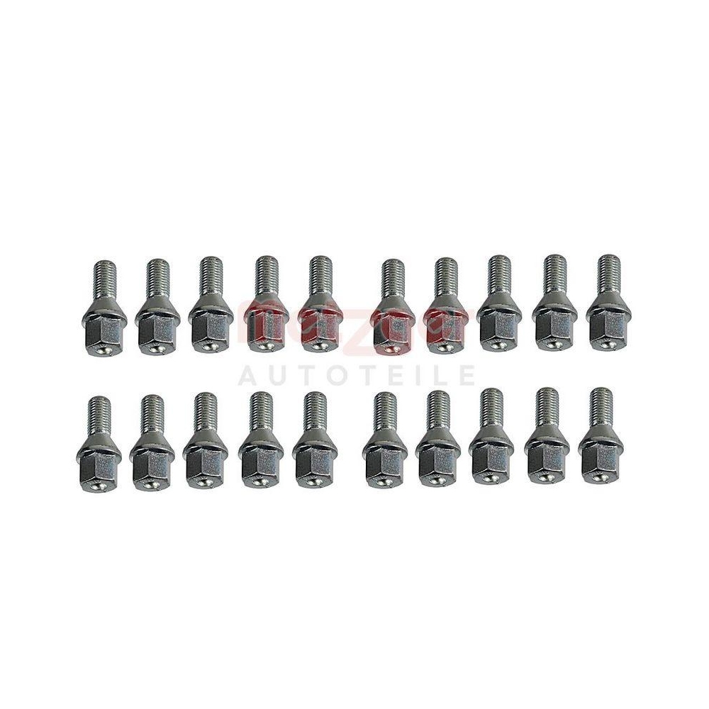 Radschraube METZGER AUTOTEILE 6320007 ORIGINAL ERSATZTEIL für FIAT OPEL