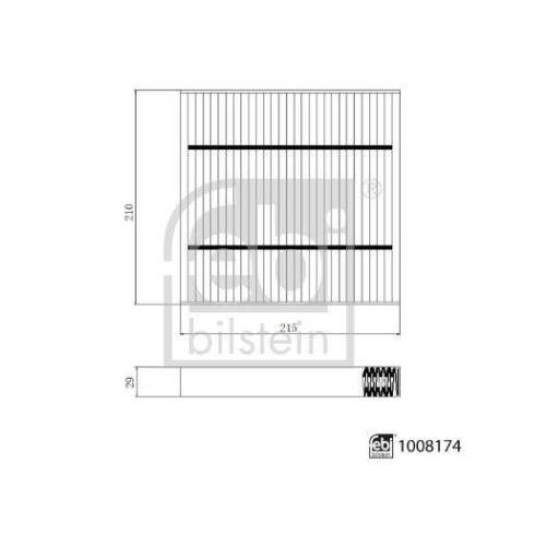 FEBI BILSTEIN 1008174 Filter, Innenraumluft f&uuml;r HONDA GEELY