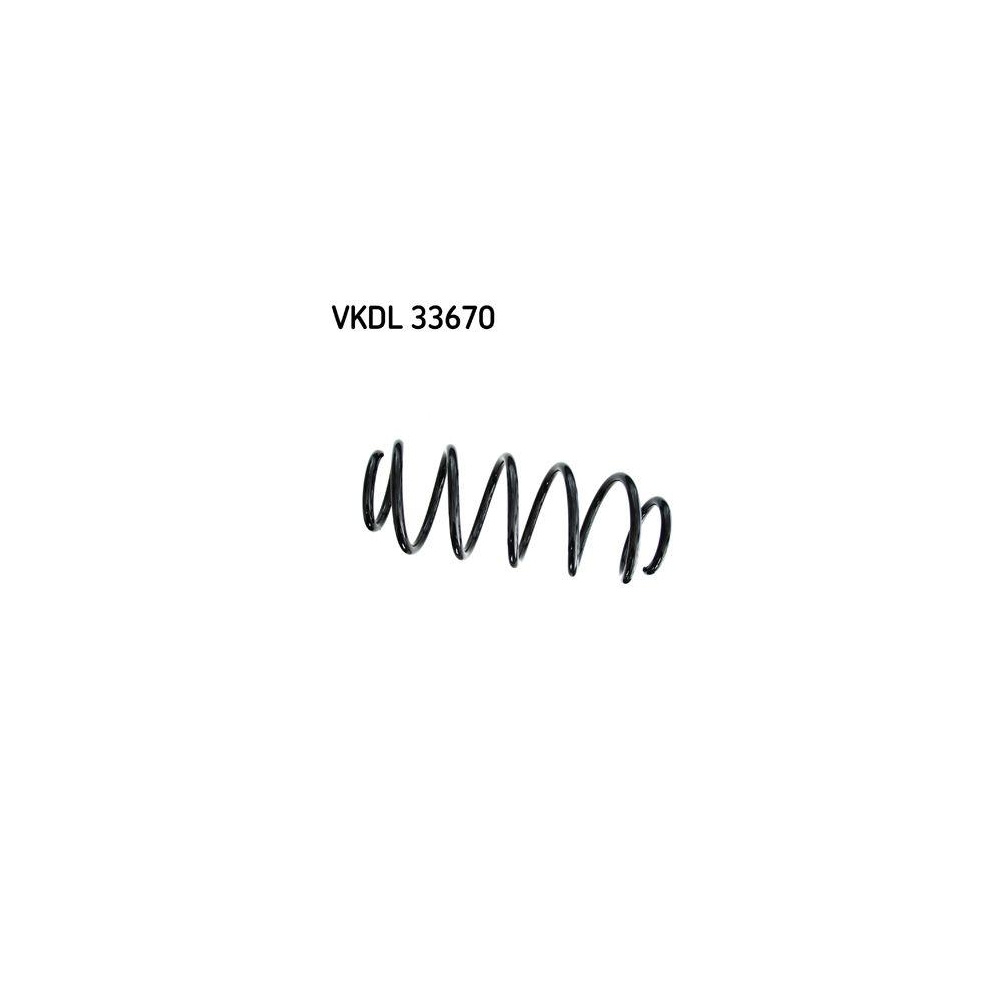Fahrwerksfeder SKF VKDL 33670 f&uuml;r TOYOTA CITRO&Euml;N/PEUGEOT, Hinterachse