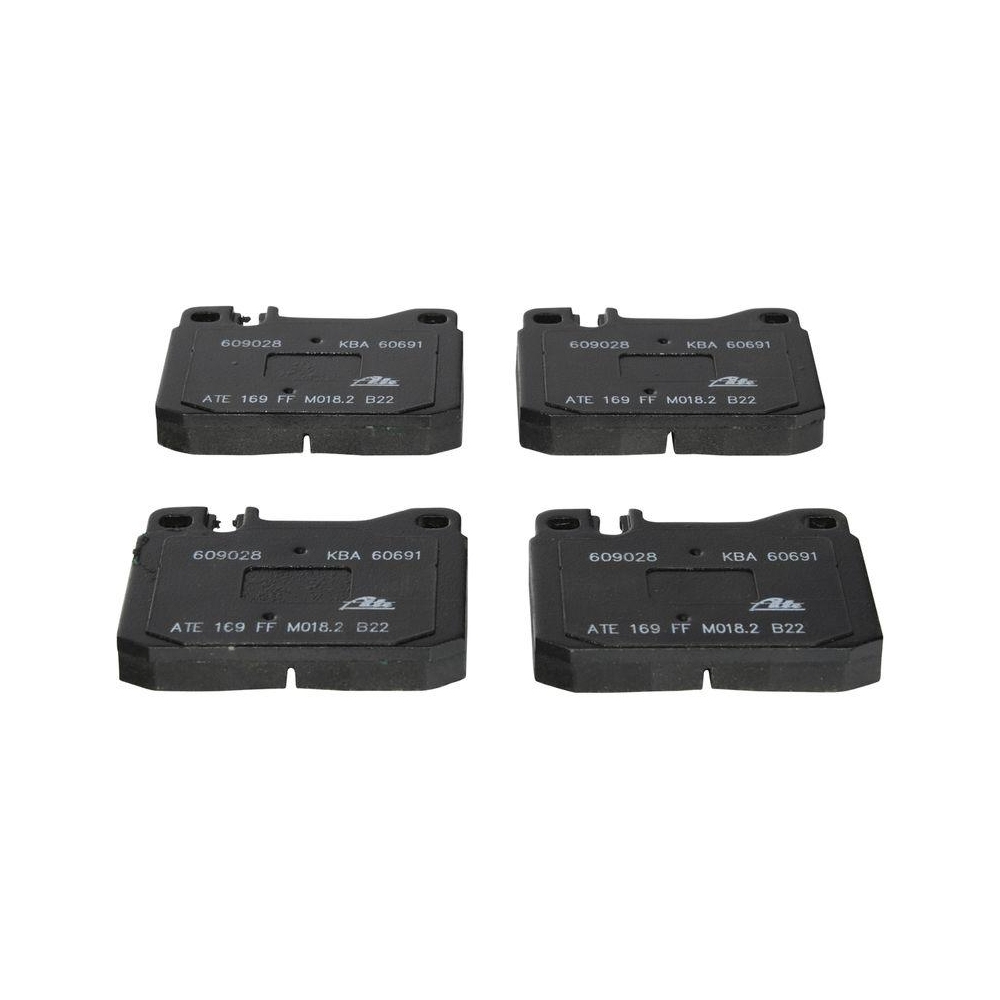 Bremsbelagsatz, Scheibenbremse ATE 13.0460-9028.2 f&uuml;r MERCEDES-BENZ, Vorderachse