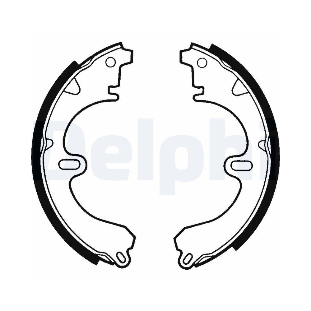 DELPHI LS1356 Bremsbackensatz f&uuml;r TOYOTA CHEVROLET, Hinterachse