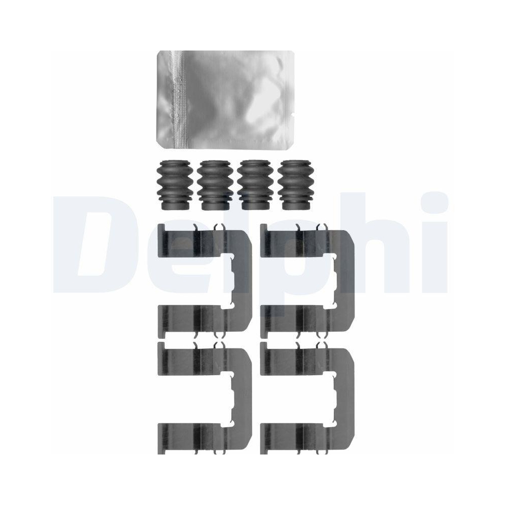 DELPHI LX0623 Zubeh&ouml;rsatz, Scheibenbremsbelag f&uuml;r HYUNDAI, Vorderachse