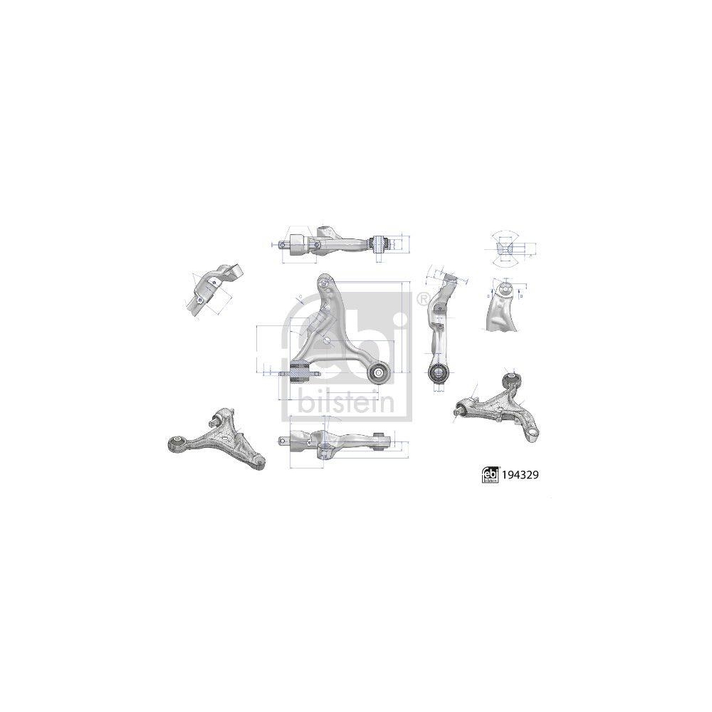 FEBI BILSTEIN Lenker, Radaufh&auml;ngung 194329 f&uuml;r VOLVO, Vorderachse, links