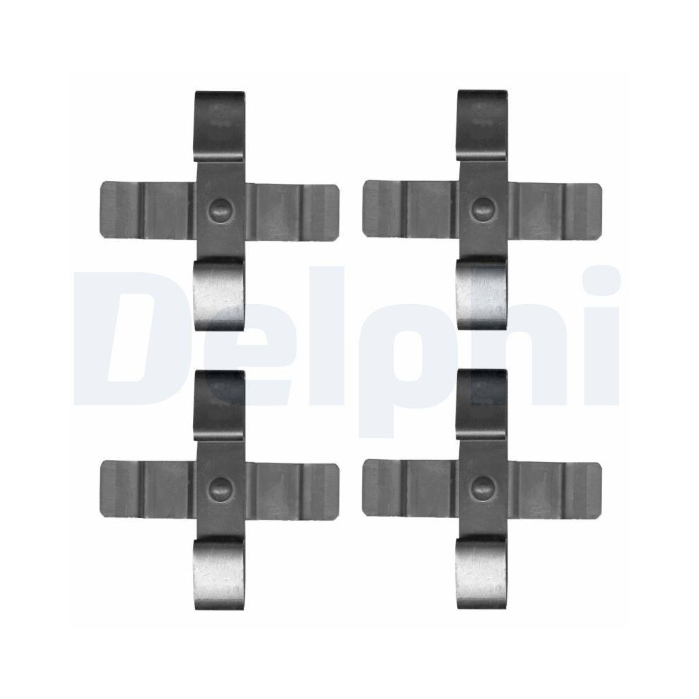 DELPHI LX0625 Zubeh&ouml;rsatz, Scheibenbremsbelag f&uuml;r, Vorderachse