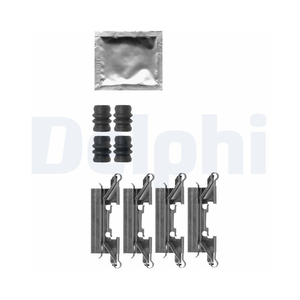 DELPHI LX0626 Zubeh&ouml;rsatz, Scheibenbremsbelag f&uuml;r, Vorderachse