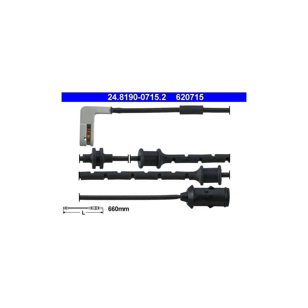 Warnkontakt, Bremsbelagverschlei&szlig; ATE 24.8190-0715.2 f&uuml;r OPEL VAUXHALL