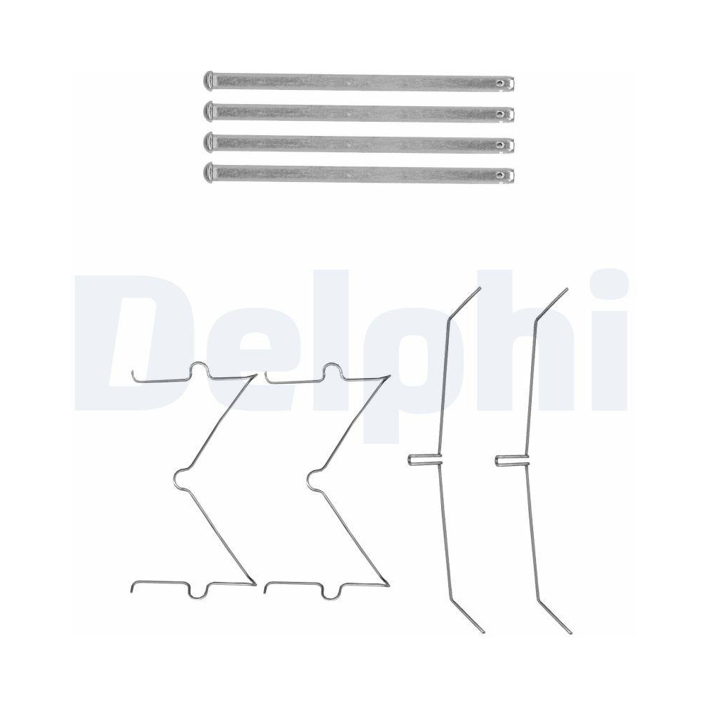 DELPHI LX0627 Zubeh&ouml;rsatz, Scheibenbremsbelag f&uuml;r, Vorderachse