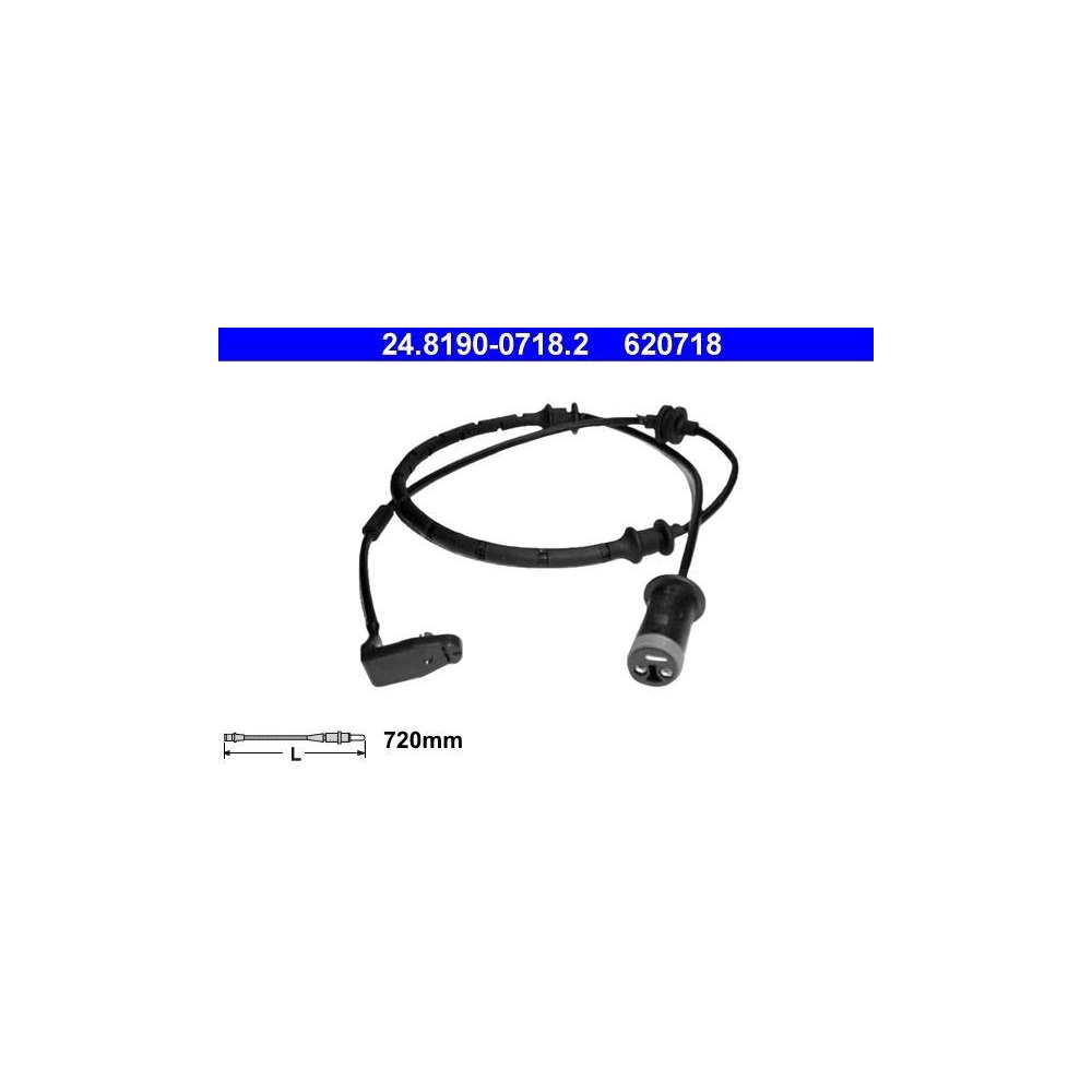 Warnkontakt, Bremsbelagverschleiß ATE 24.8190-0718.2 für OPEL VAUXHALL
