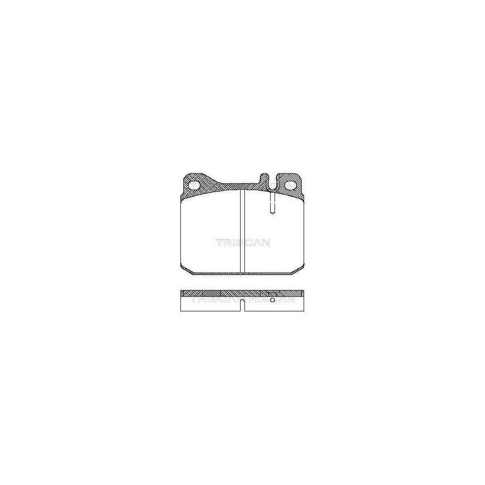 Bremsbelagsatz, Scheibenbremse TRISCAN 8110 23222 f&uuml;r MERCEDES-BENZ VW