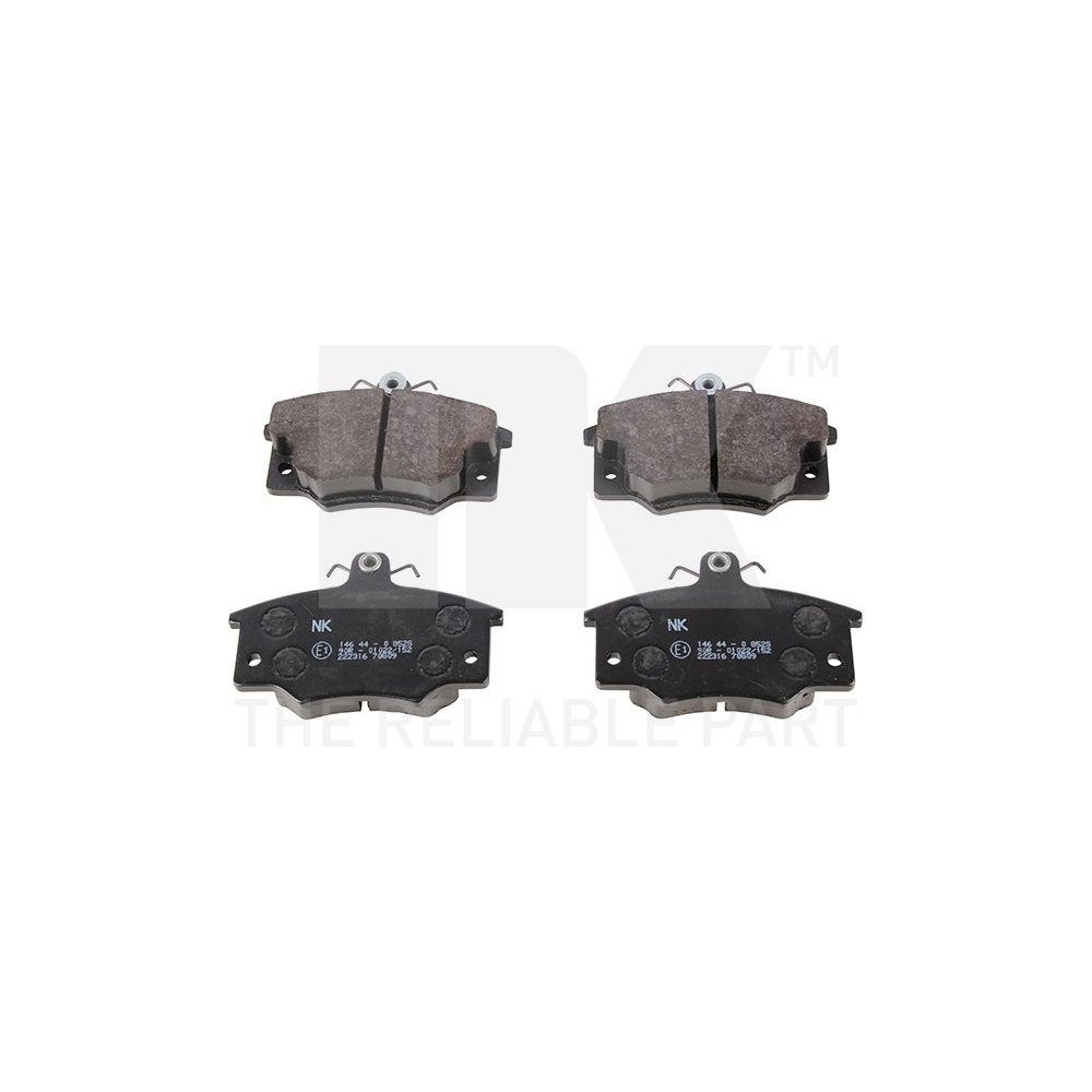 Bremsbelagsatz, Scheibenbremse NK 222316 f&uuml;r FIAT, Vorderachse