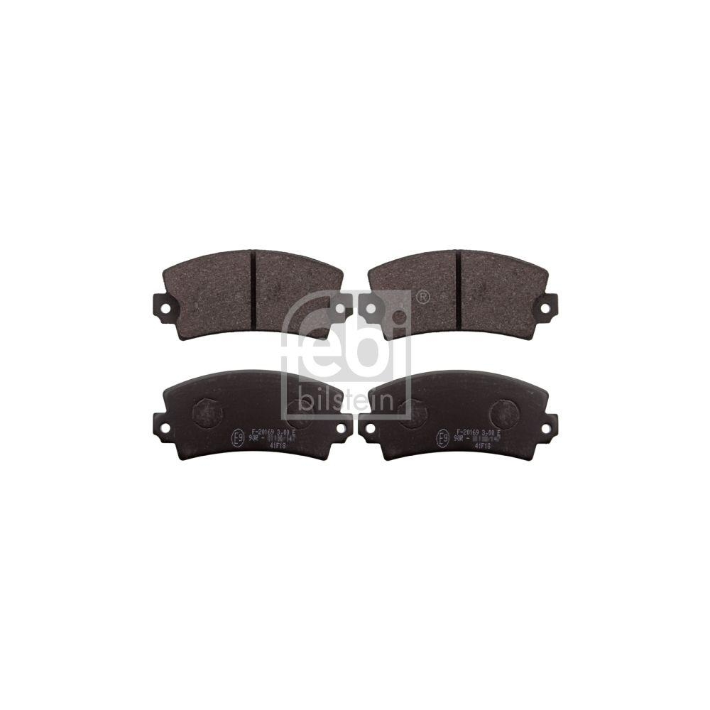 FEBI BILSTEIN Bremsbelagsatz, Scheibenbremse 116179 f&uuml;r RENAULT, Vorderachse