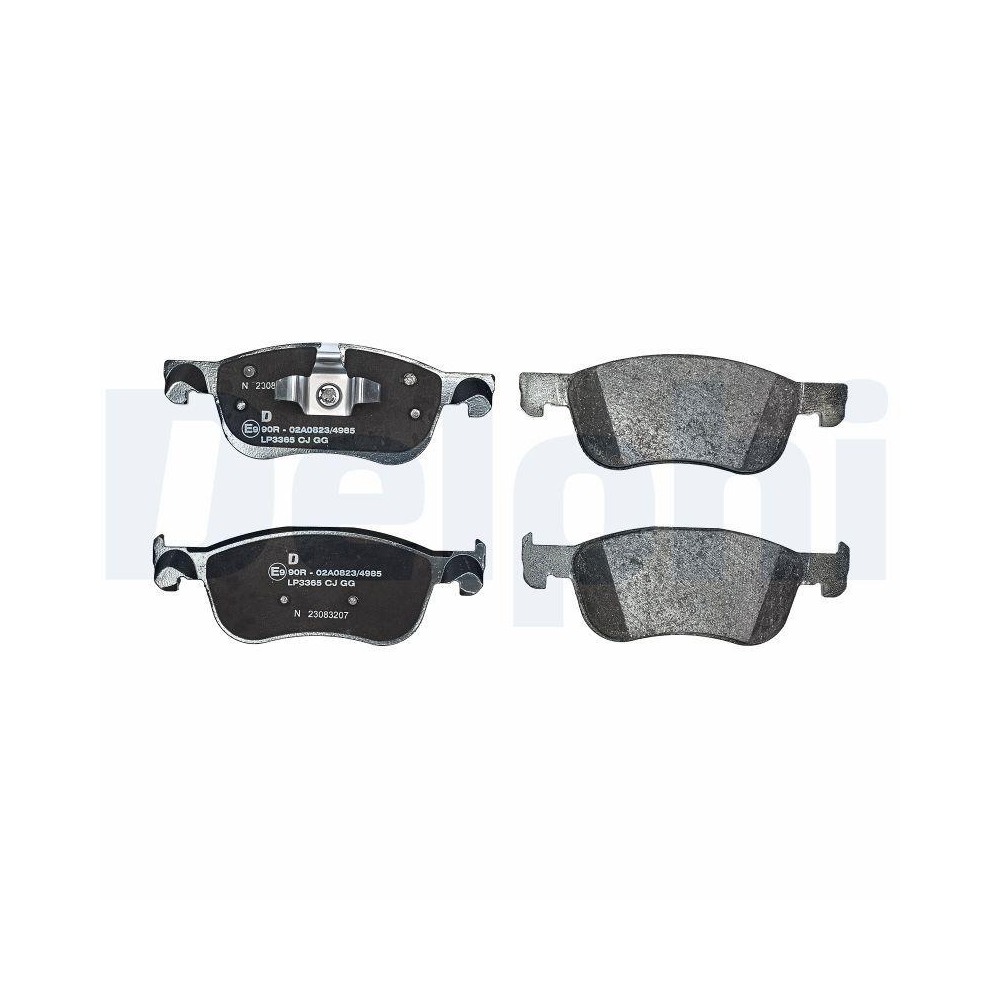 DELPHI LP3365 Bremsbelagsatz, Scheibenbremse f&uuml;r FORD, Vorderachse