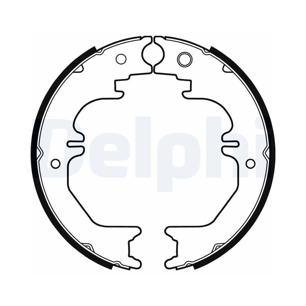 DELPHI LS2132 Bremsbackensatz f&uuml;r TOYOTA LEXUS, Hinterachse