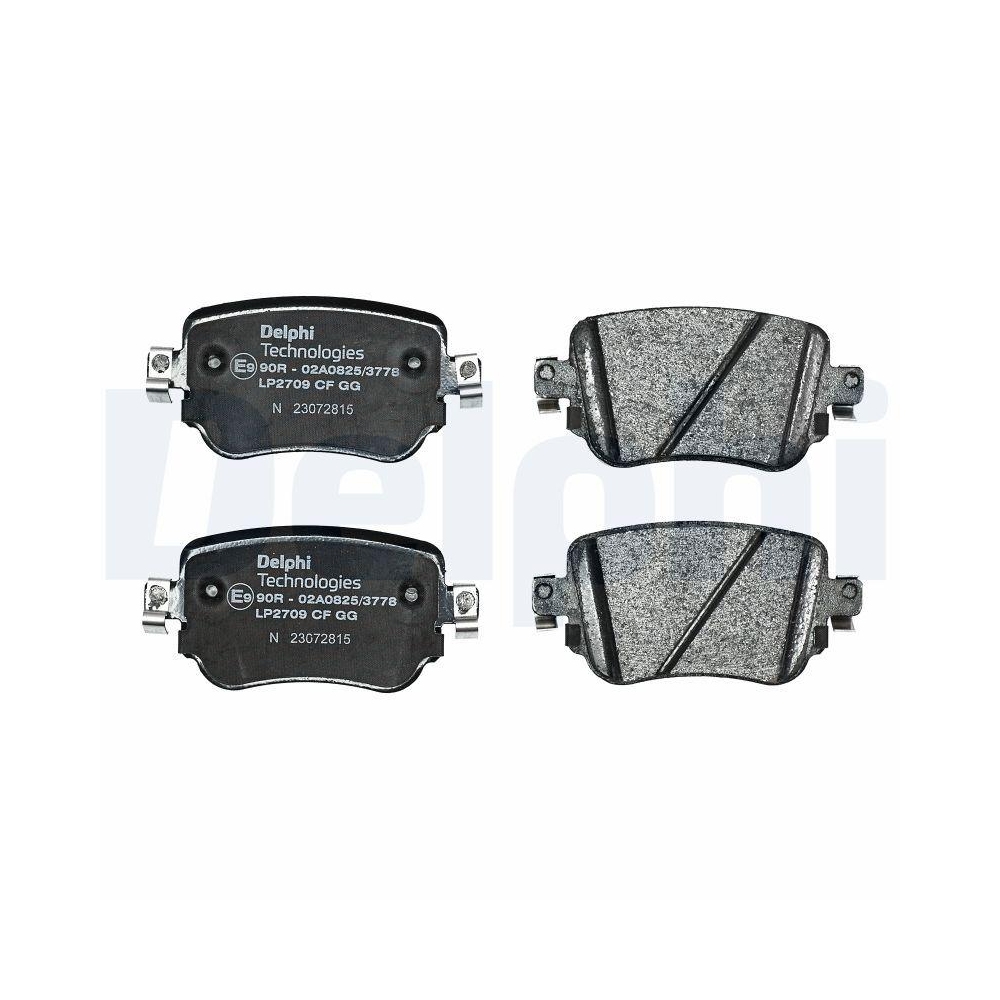 DELPHI LP2709 Bremsbelagsatz, Scheibenbremse f&uuml;r AUDI SEAT SKODA VW VAG
