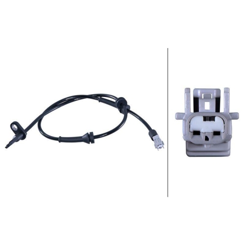 HELLA 6PU 358 417-681 Sensor, Raddrehzahl f&uuml;r NISSAN, Hinterachse, Vorderachse