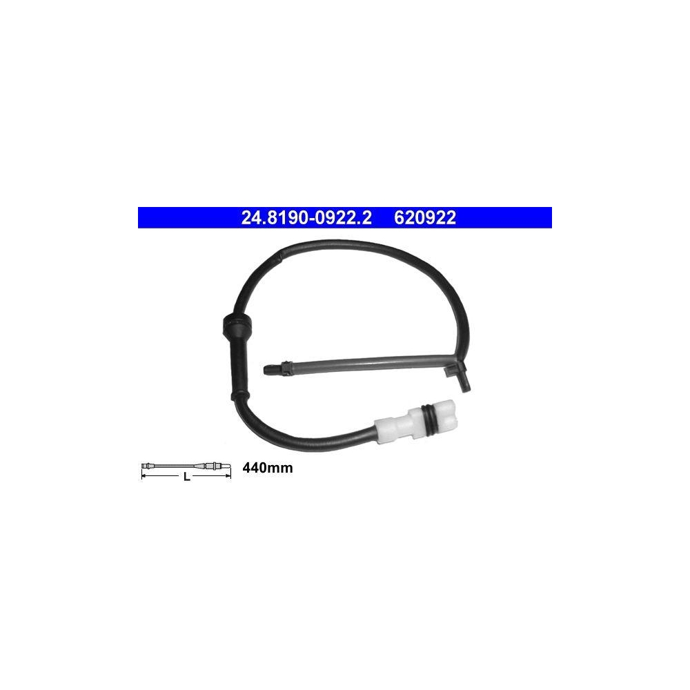 Warnkontakt, Bremsbelagverschlei&szlig; ATE 24.8190-0922.2 f&uuml;r PORSCHE, Hinterachse