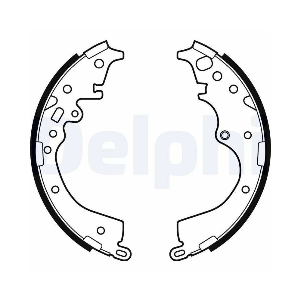 DELPHI LS2133 Bremsbackensatz f&uuml;r TOYOTA, Hinterachse