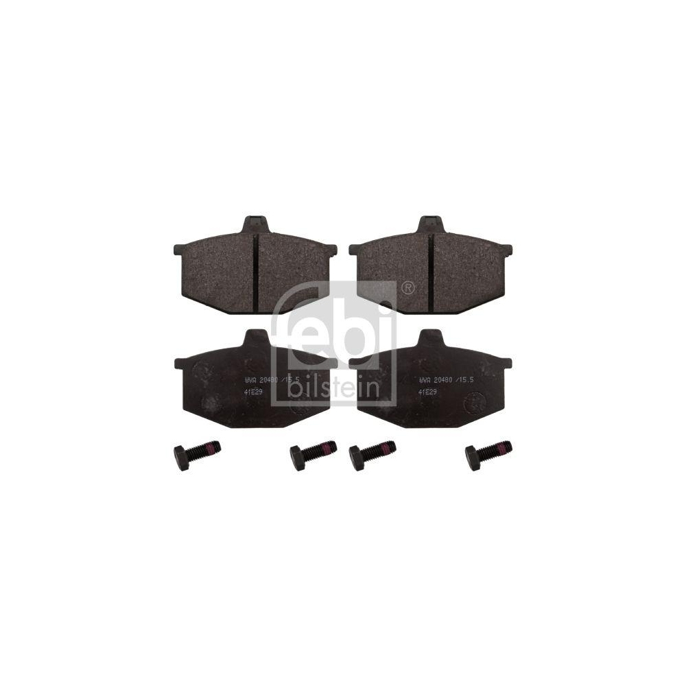 FEBI BILSTEIN Bremsbelagsatz, Scheibenbremse 116181 f&uuml;r RENAULT, Vorderachse