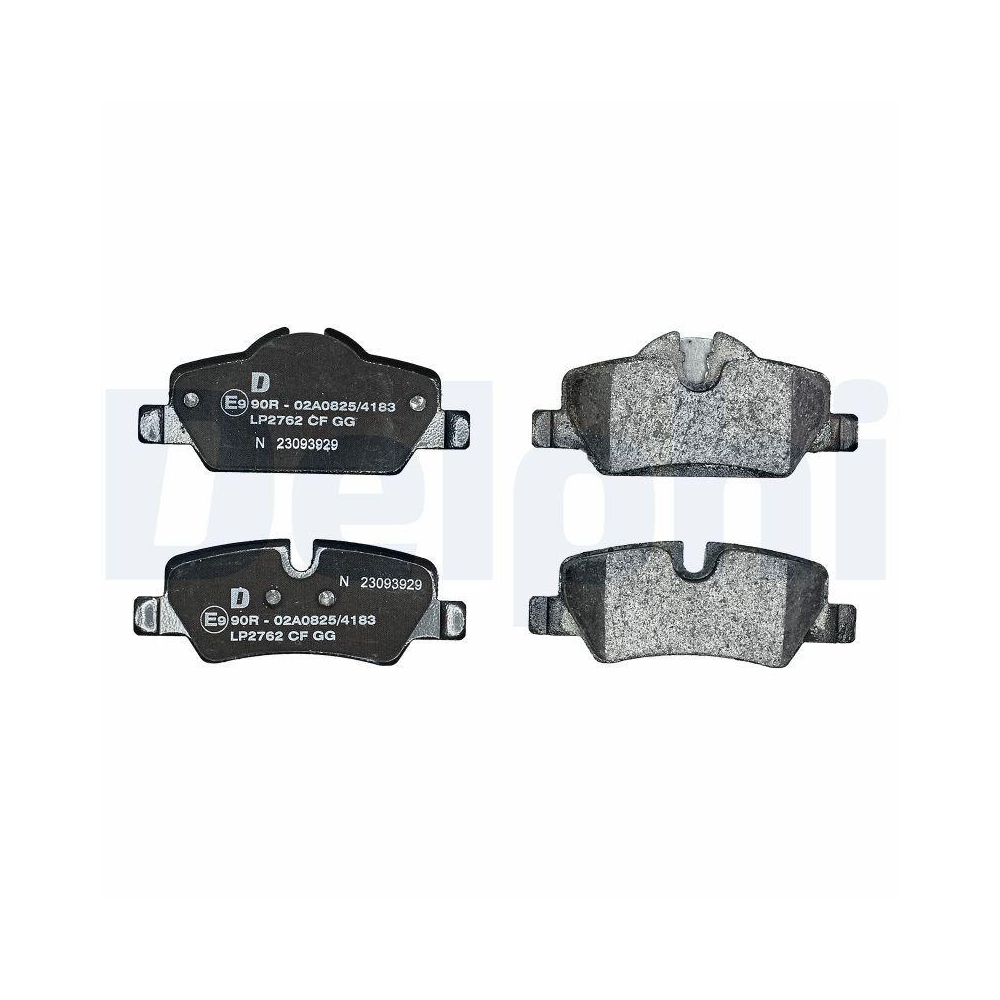 DELPHI LP2762 Bremsbelagsatz, Scheibenbremse f&uuml;r BMW MINI, Hinterachse