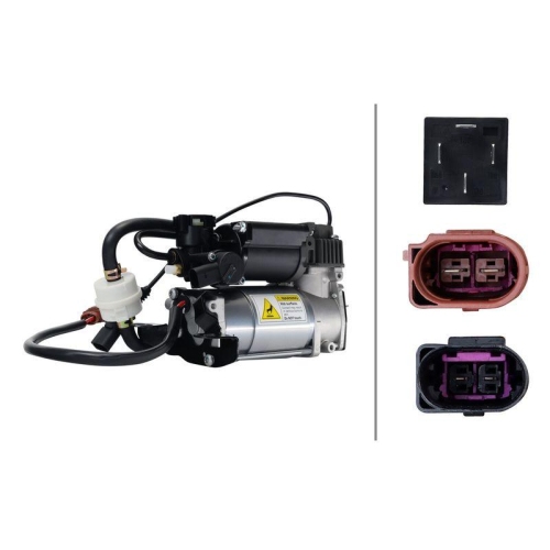 HELLA 8TG 358 256-211 Kompressor, Druckluftanlage f&uuml;r AUDI