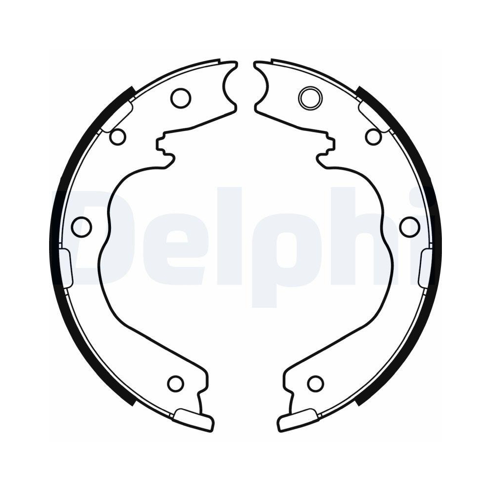 DELPHI LS2137 Bremsbackensatz f&uuml;r ISUZU, Hinterachse