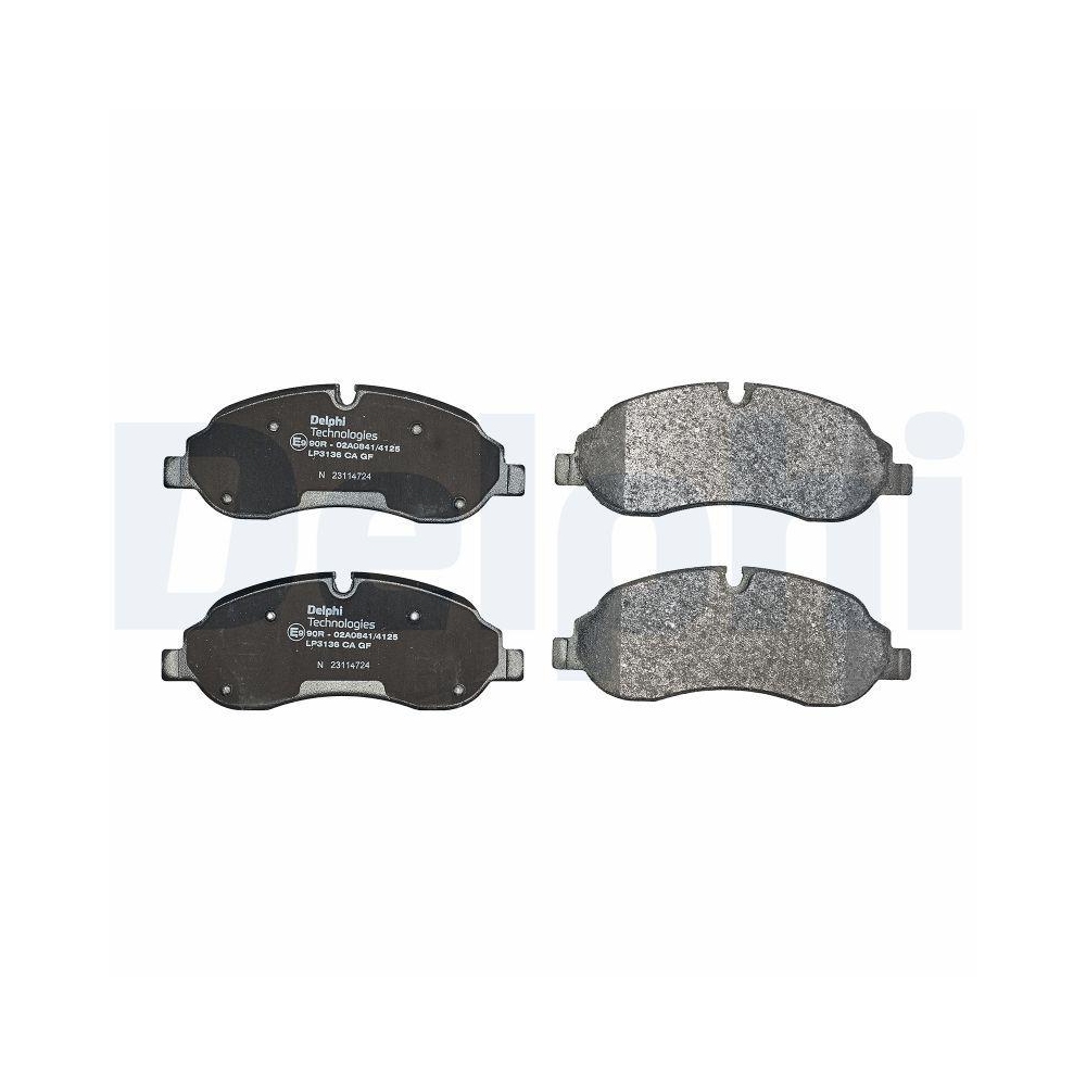 DELPHI LP3136 Bremsbelagsatz, Scheibenbremse f&uuml;r FORD, Vorderachse