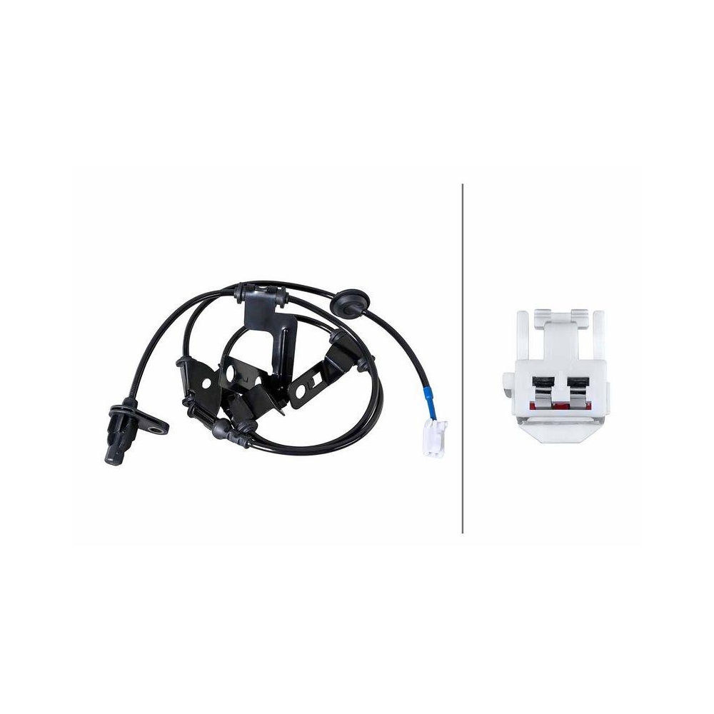 HELLA Sensor, Raddrehzahl 6PU 358 252-301 f&uuml;r HYUNDAI KIA, Hinterachse