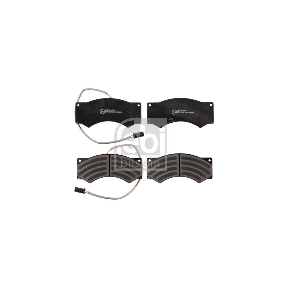 FEBI BILSTEIN Bremsbelagsatz, Scheibenbremse 16593 f&uuml;r DAF IVECO, Vorderachse