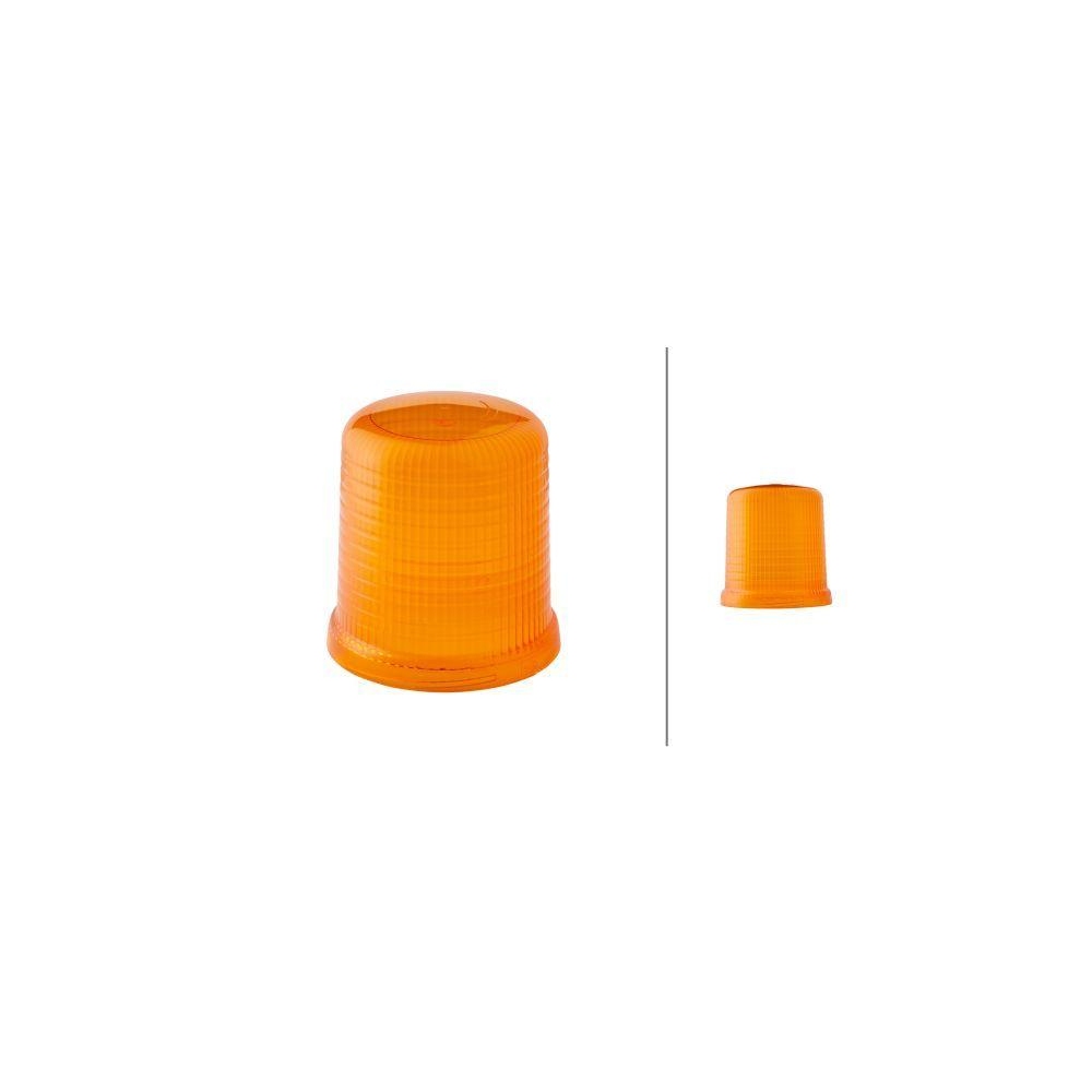 HELLA Lichtscheibe, Rundumkennleuchte 9EL 855 097-001 für AUDI AUWÄRTER FIAT MAN