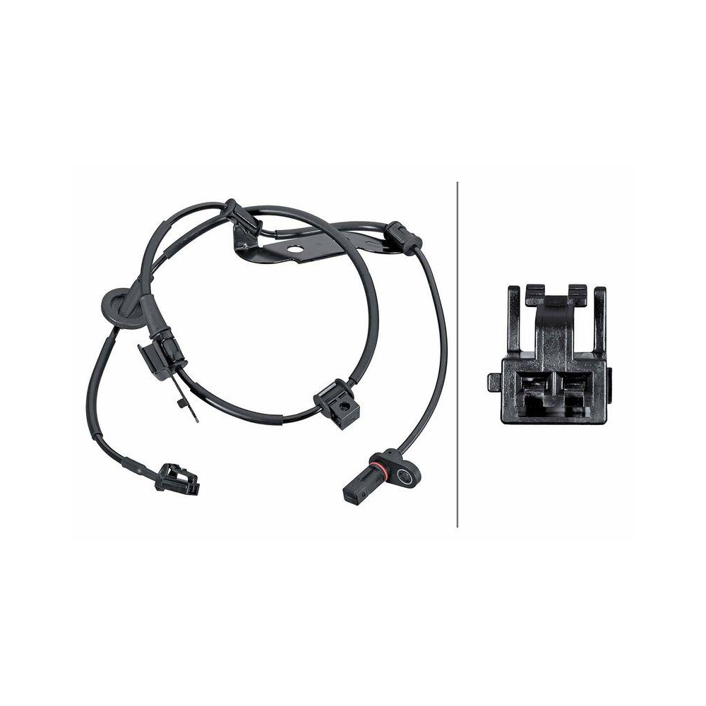 HELLA Sensor, Raddrehzahl 6PU 358 252-311 f&uuml;r HYUNDAI KIA, Hinterachse rechts