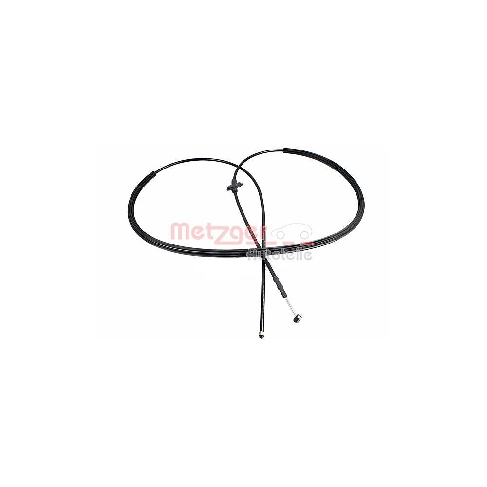 Motorhaubenzug METZGER 3160037 GREENPARTS f&uuml;r AUDI VAG, seitlicher Einbau