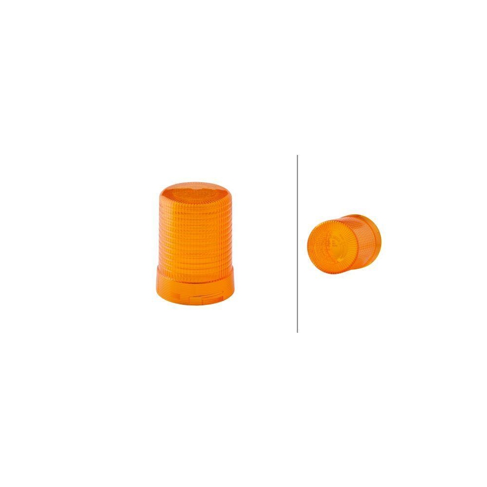 HELLA Lichtscheibe, Rundumkennleuchte 9EL 856 416-001 für DAF MAN MERCEDES-BENZ