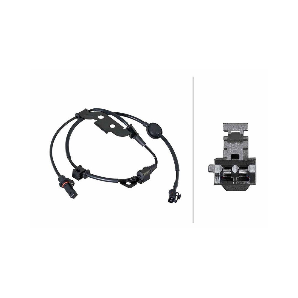 HELLA Sensor, Raddrehzahl 6PU 358 252-321 f&uuml;r HYUNDAI KIA, Hinterachse rechts
