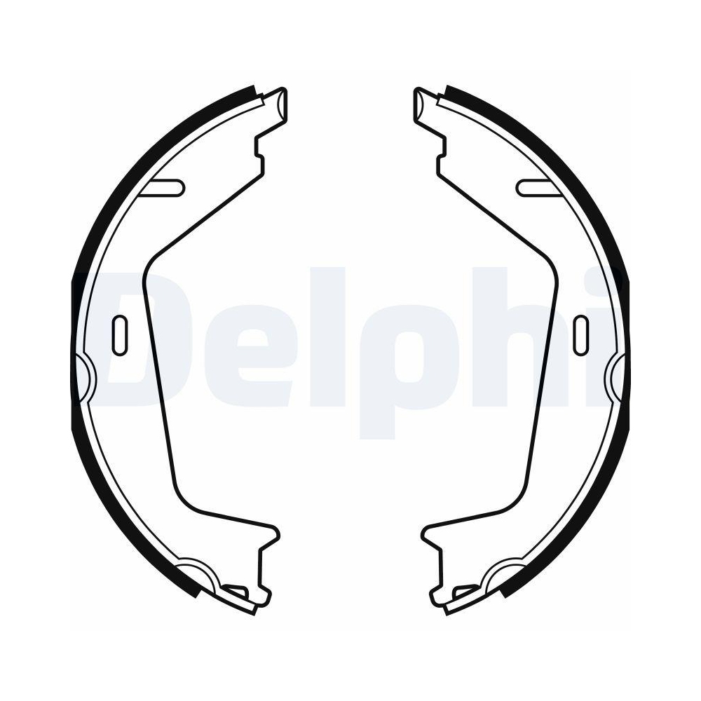 DELPHI LS2144 Bremsbackensatz f&uuml;r VOLVO, Hinterachse, Vorderachse
