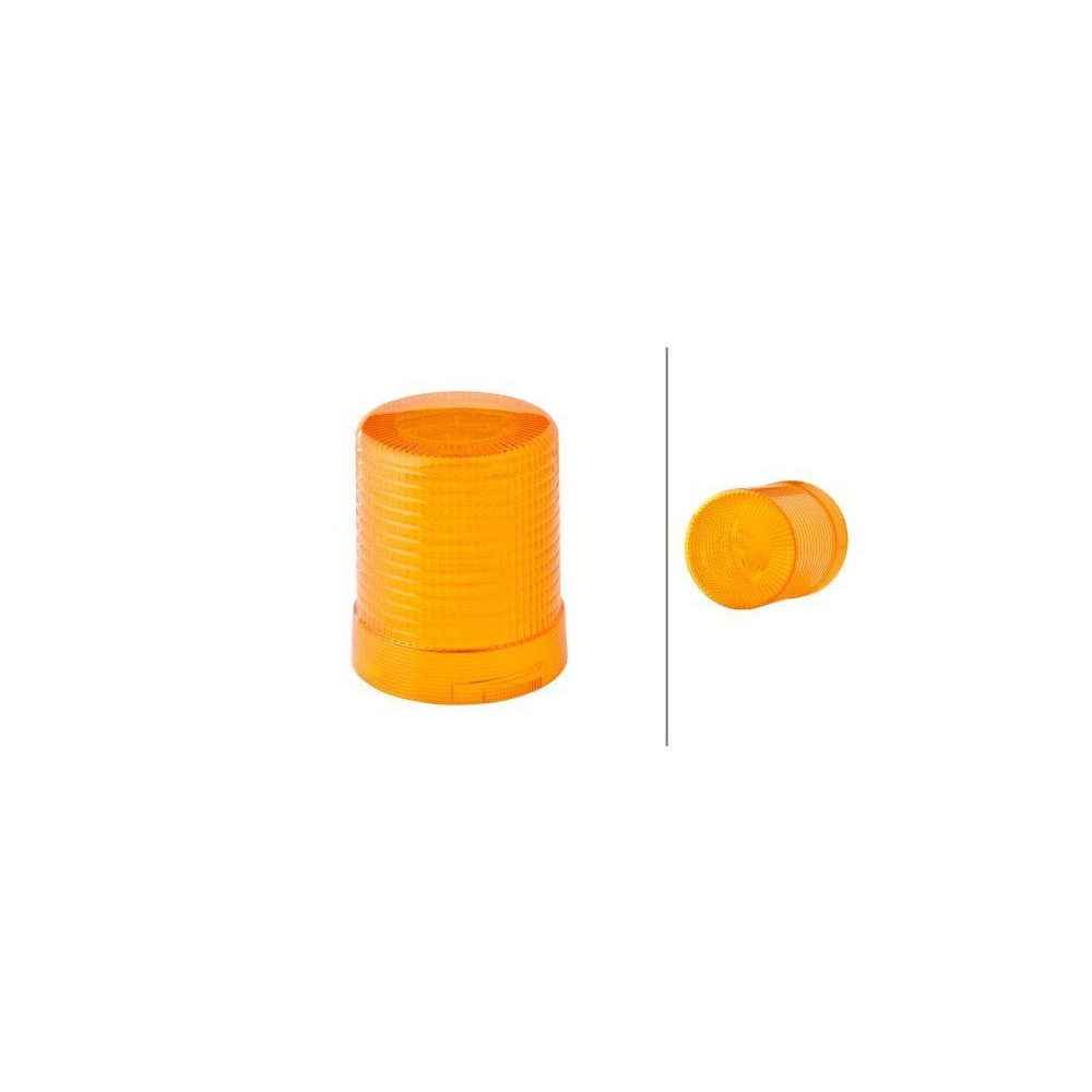 HELLA Lichtscheibe, Rundumkennleuchte 9EL 856 418-001 für AUDI DAF MAN SCANIA VW