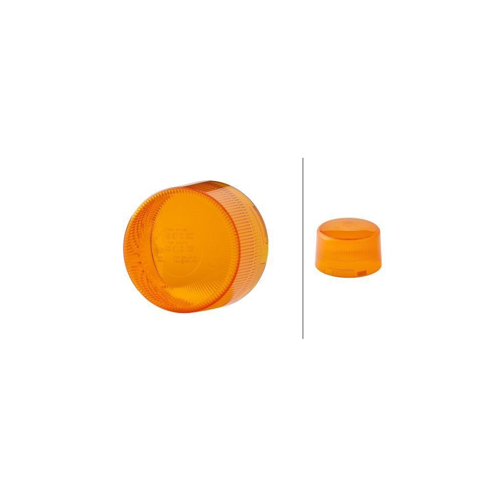 HELLA Lichtscheibe, Rundumkennleuchte 9EL 190 025-001 für DAF SCANIA