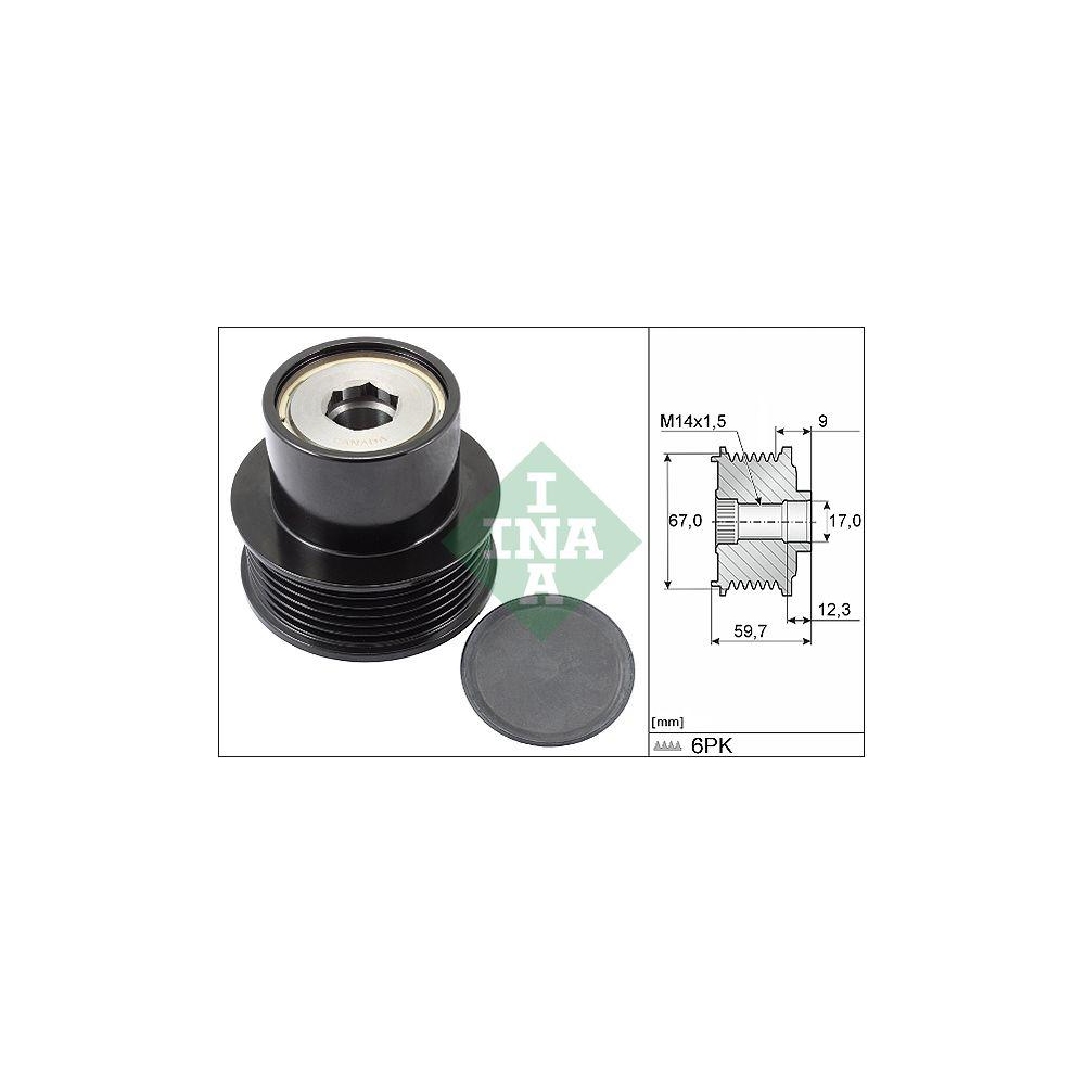 Generatorfreilauf Schaeffler INA 535 0288 10 f&uuml;r CITRO&Euml;N PEUGEOT TOYOTA LEXUS