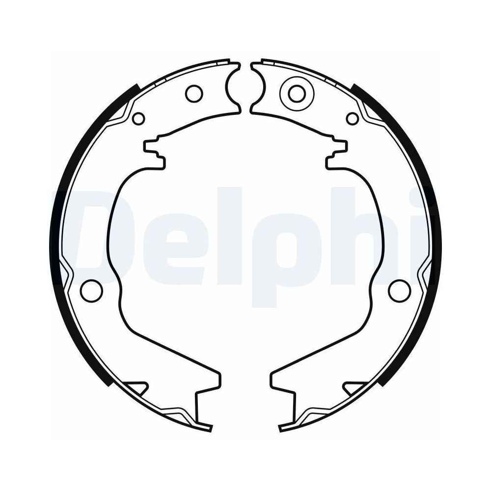 DELPHI LS2145 Bremsbackensatz f&uuml;r MITSUBISHI, Hinterachse