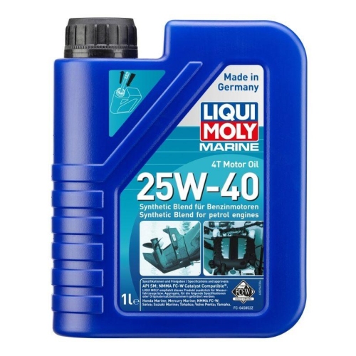 2X LIQUI Moly 25026 Marine 4T Motor&ouml;l 25W-40 1L
